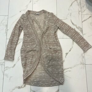 Splendid cream and white womens cardigan